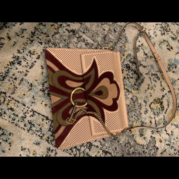 Authentic Beige & burgundy Chloe shoulder bag - Picture 5 of 5